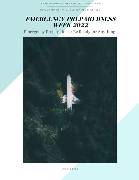 CJEM Emergency Preparedness Week 2022 newsletter cover