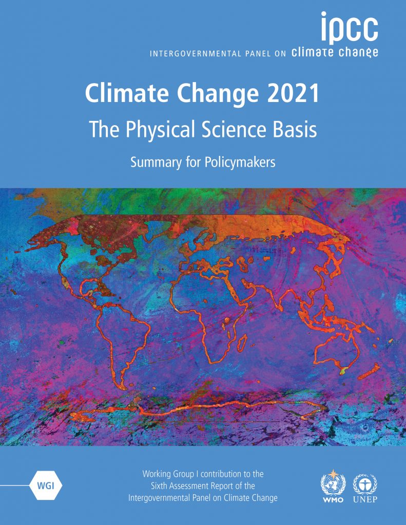 Cover image for IPCC Sixth Assessment Report: Climate Change 2021