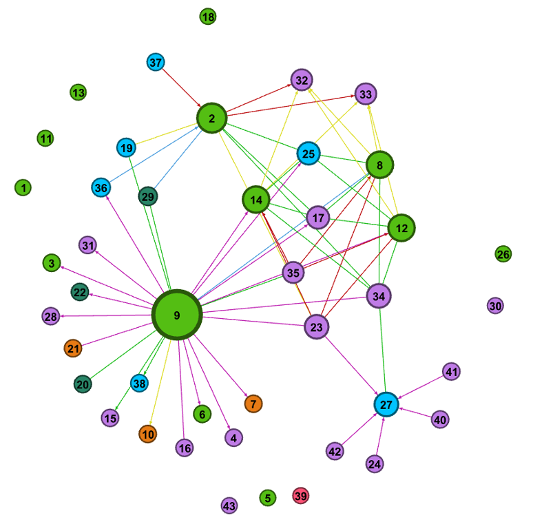 Cover image for The network of actors and its social representations